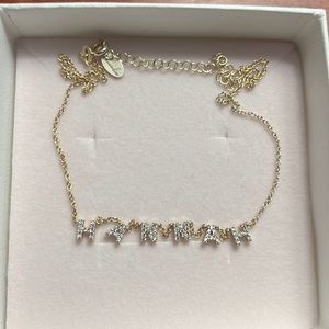 Gold name necklace